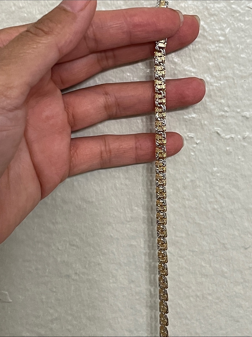 14k two-tone gold bracelet